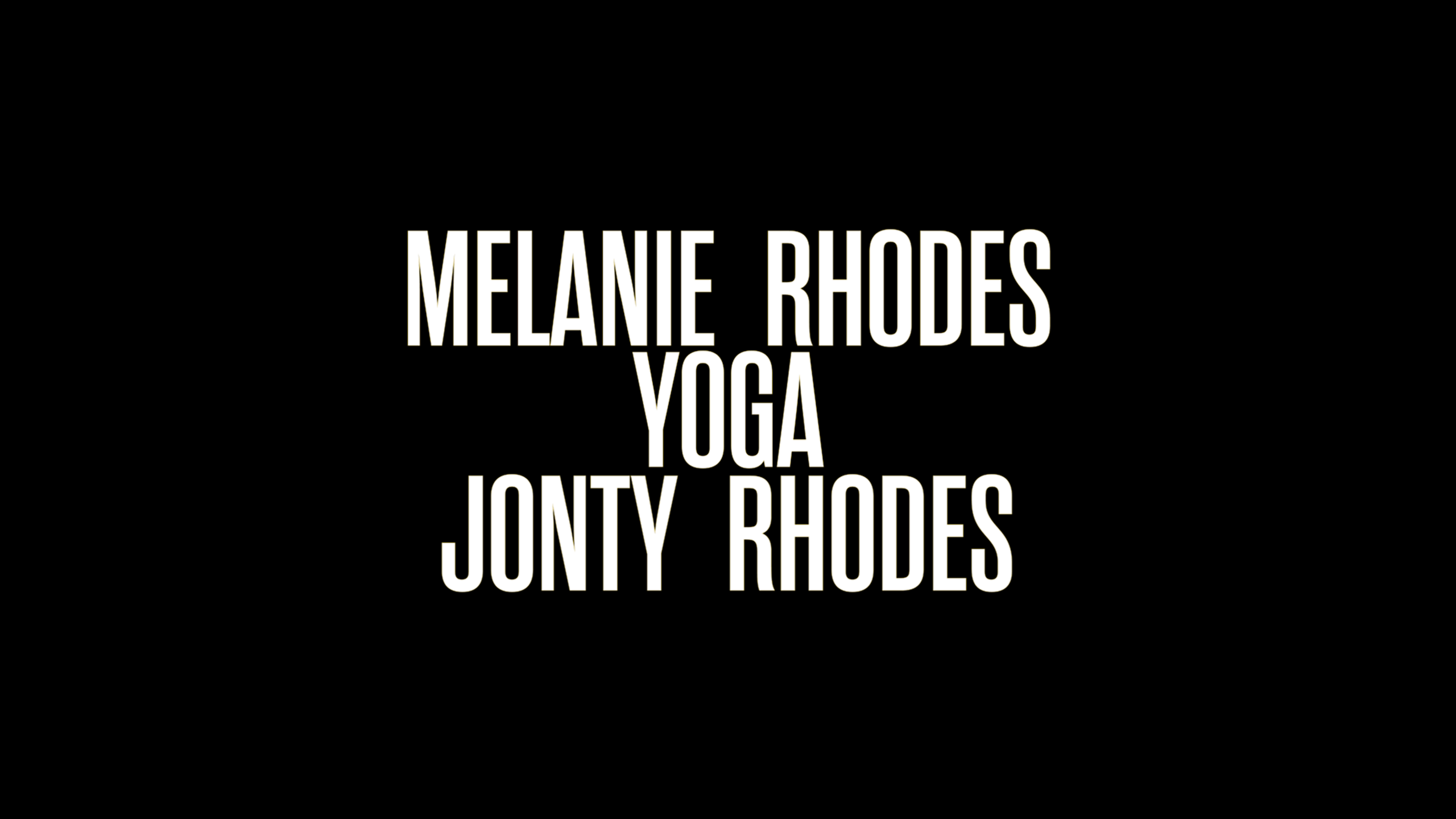 Yoga course with Melanie and Jonty
